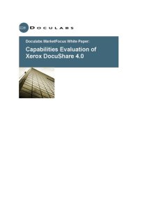 Doculabs White Paper: Xerox DocuShare 4