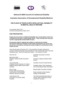 National & NSW Councils for Intellectual Disability Australian