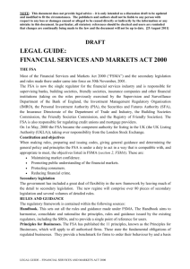 financial services and markets act 2000