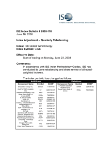 2008-118 GWE Quarterly Rebalancing