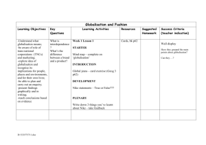 Globalisation and Fashion