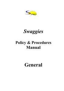 Policy and Procedures Manual