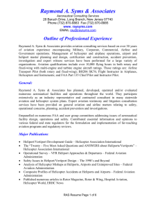 Outline of Professional Experience
