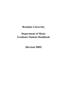 Department of Music - Brandeis University