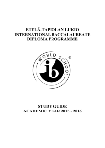 ib study guide - Etelä