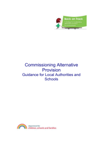 Commissioning Alternative Provision Guidance for Local Authorities