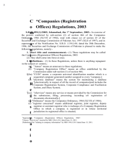 2. *Companies (Registratio *Companies (Registration Offices) Regu