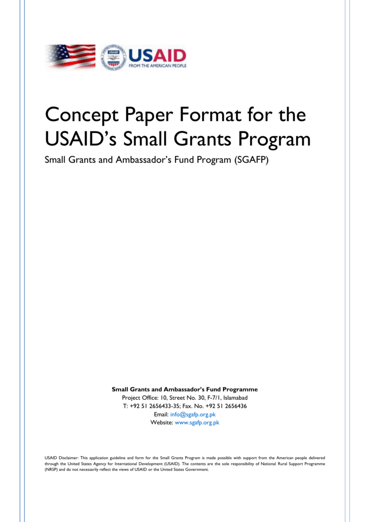 concept-paper-format-for-small-grants-program