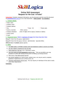 Demo eTicket Request - SkillCheck Pacific Pty Ltd