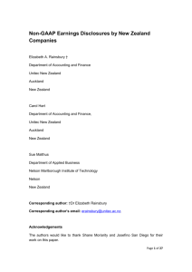 Pro-forma Earnings Disclosures and IFRS