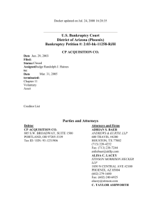 Arizona Bankruptcy Court - Case 2:03-bk-11258 - UCLA