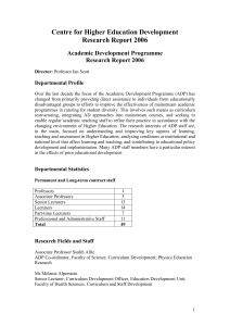 Academic Development Programme