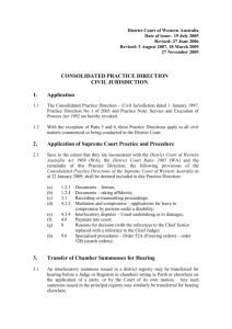 Circular to Practitioners CIV 2005/1 Consolidated