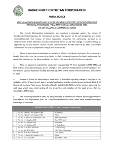 List of 22nd declared commercial roads