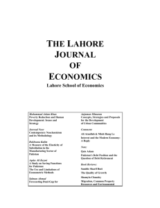 Vol.6,No.2 - Lahore School of Economics
