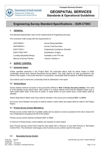 Engineering Survey Standard Specification