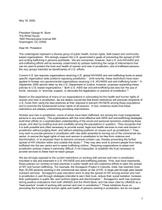 Copy of the Letter - HumanTrafficking.org