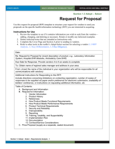 Request for Proposal doc