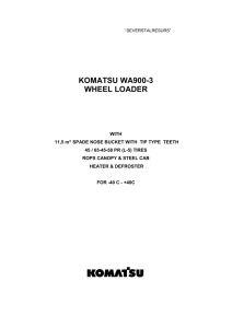 komatsu wa900-3 wheel loader