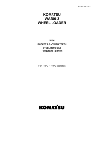 komatsu wa380-3 wheel loader
