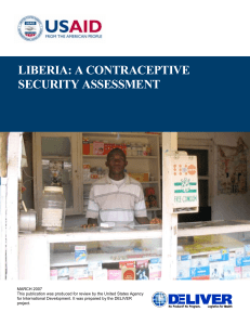 Liberia - Reproductive Health Supplies Coalition