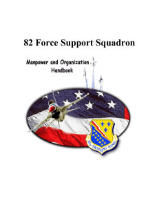 Manpower Guide - Sheppard AFB Force Support Squadron