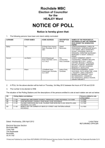 notice of poll