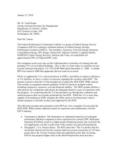 Letter to VA (whom - Federal Performance Contracting Coalition