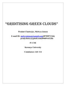 GRIDitising GREEN CLOUDS