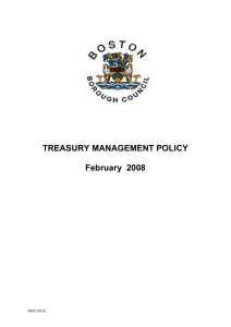 Revised Treasury Management Policy