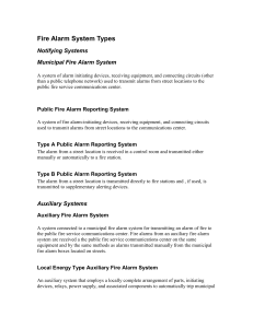 Fire Alarm System Types - E Light Safety, Training and Leadership