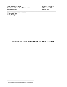 Minutes of the meeting with Sh - United Nations Statistics Division