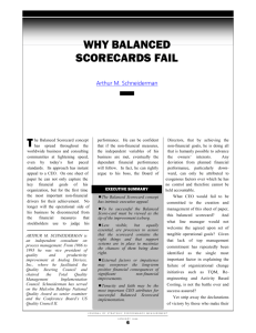Why Balanced Scorecards Fail!