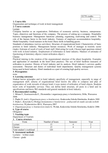 ECTS credits - bw.pwsz.legnica.edu.pl