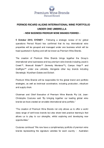 Pernod Ricard aligns international wine portfolio under one umbrella