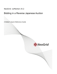 Bidding in a Reverse Japanese Auction