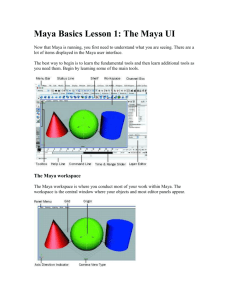 Maya Lesson 1
