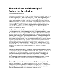 "Simon Bolivar and Original Bolivarian Revolution", Pabian, 2010