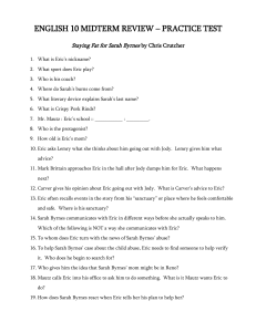 ENGLISH 10 MIDTERM REVIEW – PRACTICE TEST