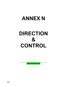 Annex N, Direction & Control