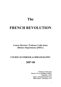 FRENCH REV BIBLIOG 2007 TO 2008