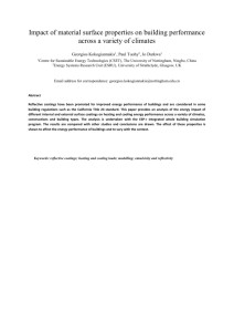 Tuohy PG Pure Impact of material surface properties on building