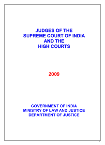 Handbook on Judges of the Supreme Court of India and the High