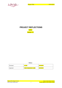 Project reflections