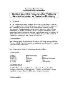 "Standard Operating Procedures for Processing Samples