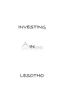 ABC OF DOING BUSINESS IN LESOTHO