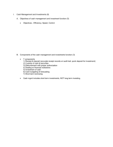 GFOA Debt Management Exam Study Notes ()