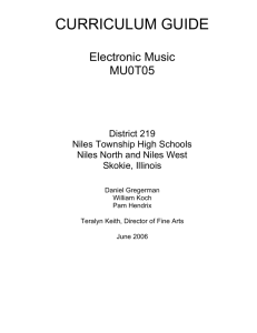 Electronic Music - Niles Township High School District 219