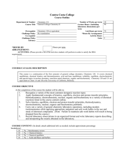 CHEM 121-S14 - Contra Costa College