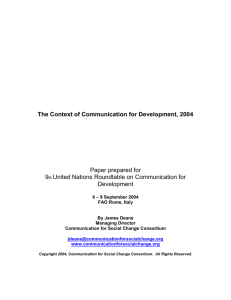 Microsoft Word File - Communication for Social Change Consortium
